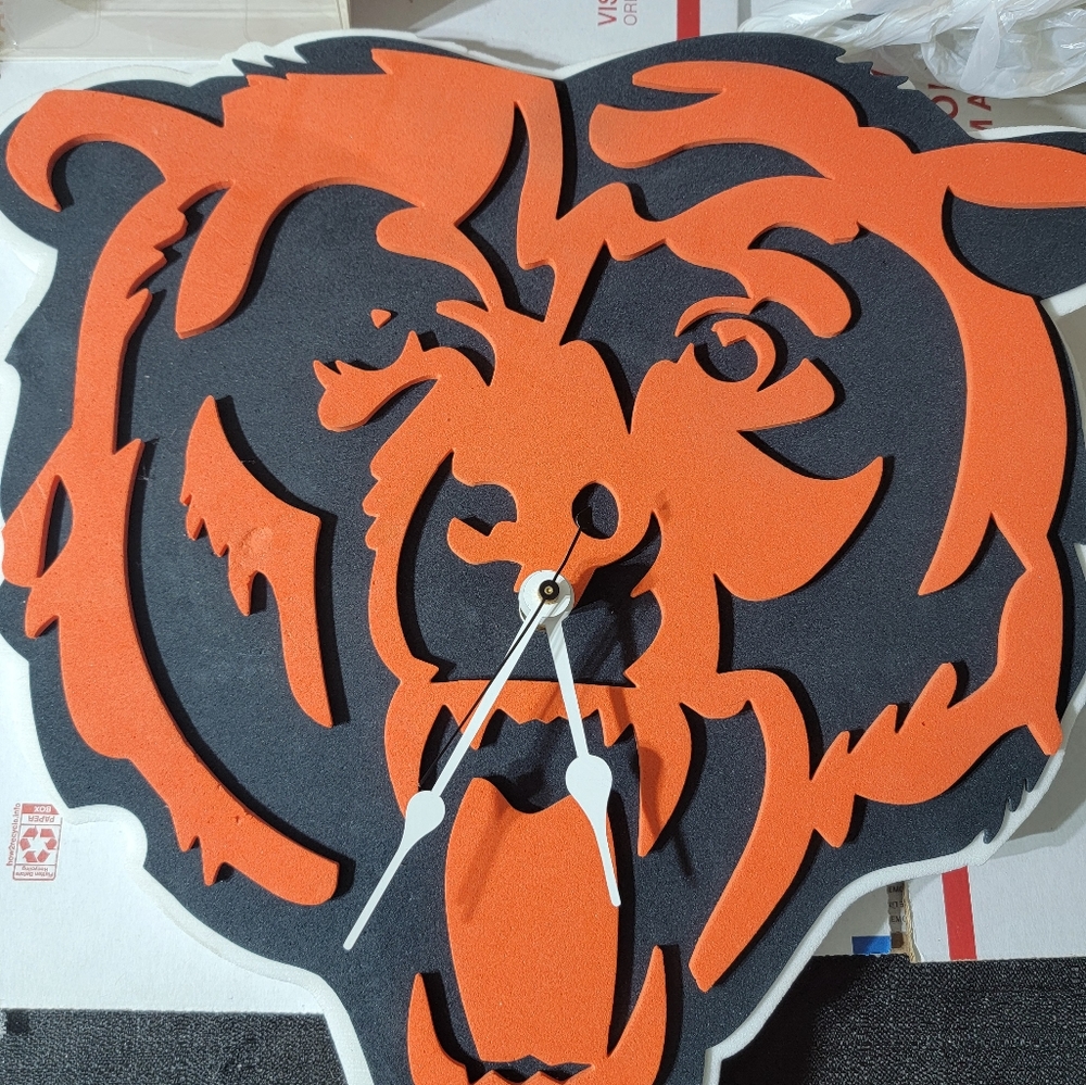 Chicago BEARS Logo clock